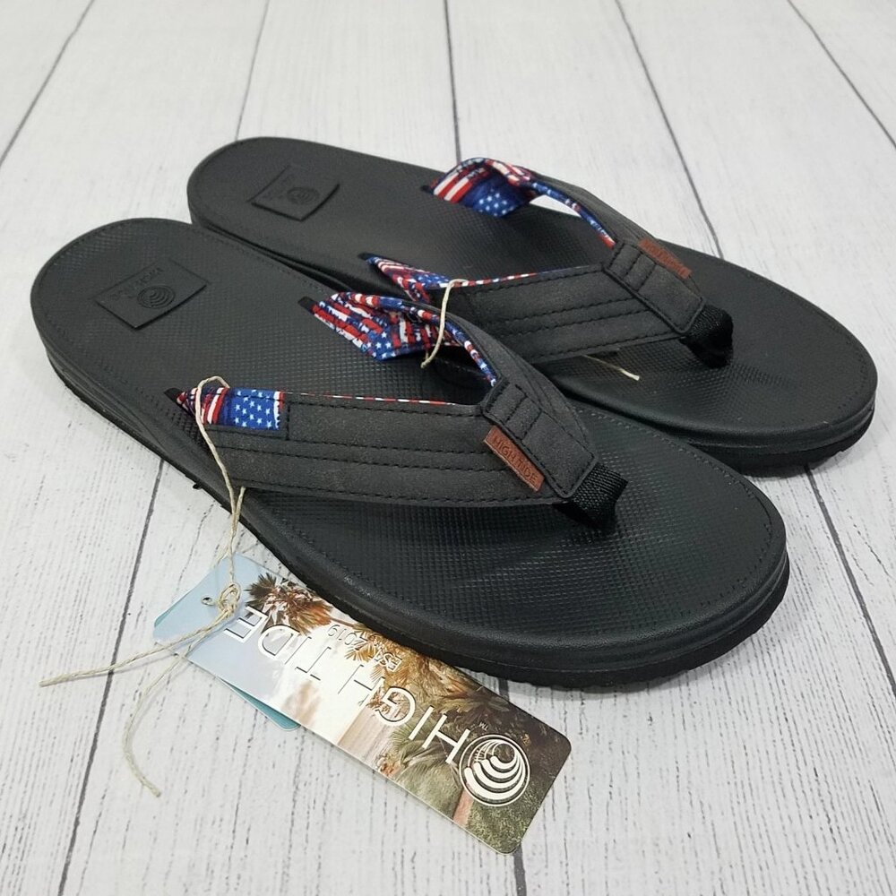 High Tide Brandon Flip Flops Mens Size 10